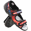 Kinder Textil Hausschuhe Sandalen mit Klettverschluss