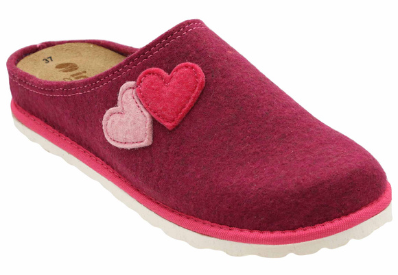 Damen Hausschuhe Hausschuhe Herzen Filz