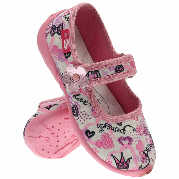 Kinder Hausschuhe Textilschuhe mit Klettverschluss