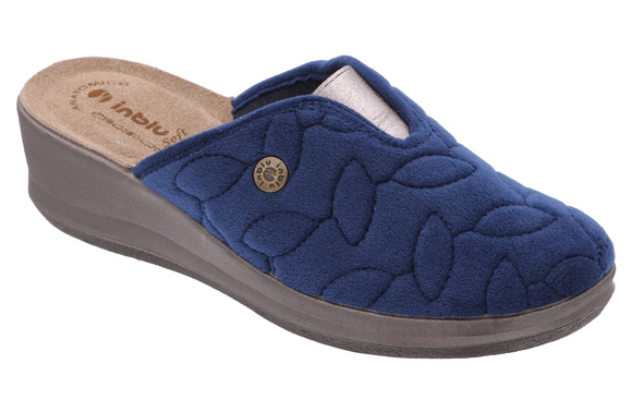 Hohe Hausschuhe für Damen mit Gummizug