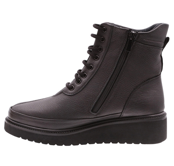 Damen Winterstiefel mit Schnürung und Reißverschluss