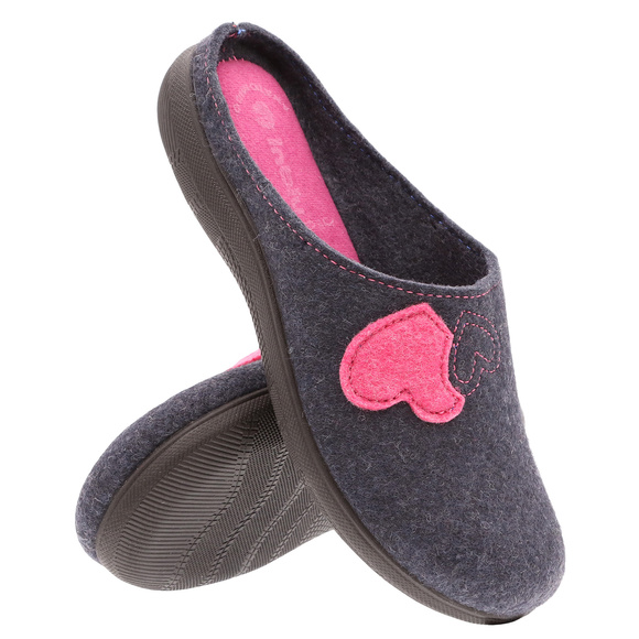 Damen Hausschuhe Hausschuhe Herzen Filz