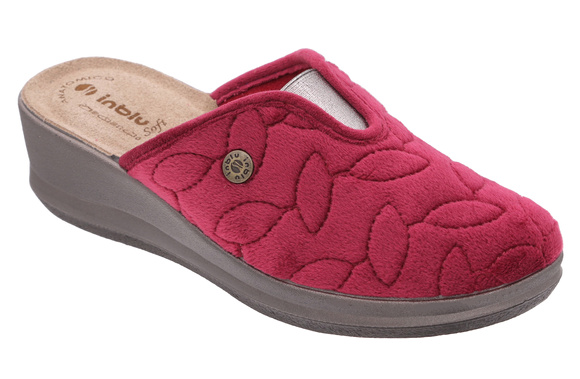 Hohe Hausschuhe für Damen mit Gummizug