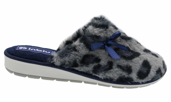 Damen Hausschuhe warme Hausschuhe Leopard Bow