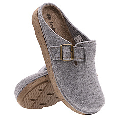 Herrenhausschuhe aus Filz mit Schnalle