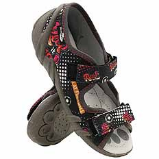 Kinder Textil Hausschuhe Sandalen mit Klettverschluss