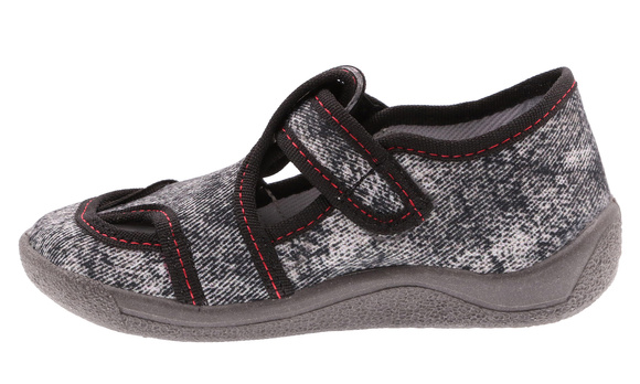 Kinder Hausschuhe Textilschuhe mit Klettverschluss