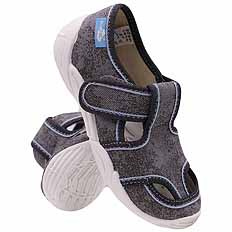 Kinder Hausschuhe Textilschuhe mit Klettverschluss