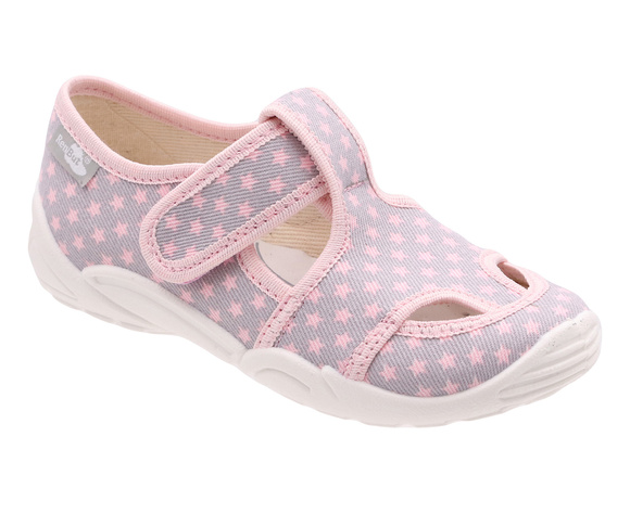 Kinder Hausschuhe Textilschuhe mit Klettverschluss