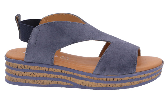 Damensandalen mit Gummiband