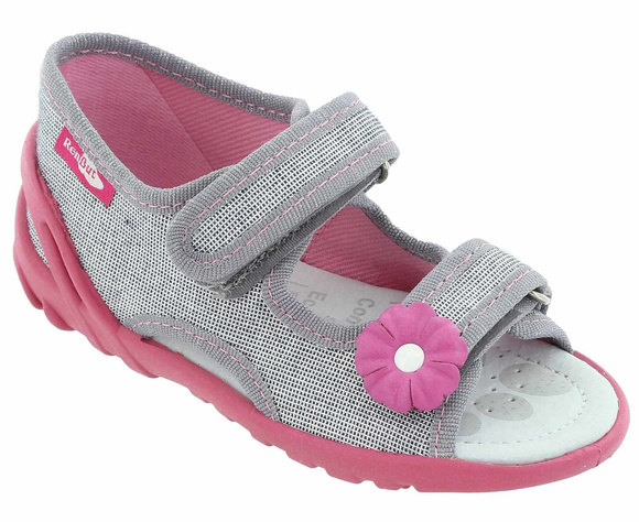 Kinder Textil Hausschuhe, Klettsandalen