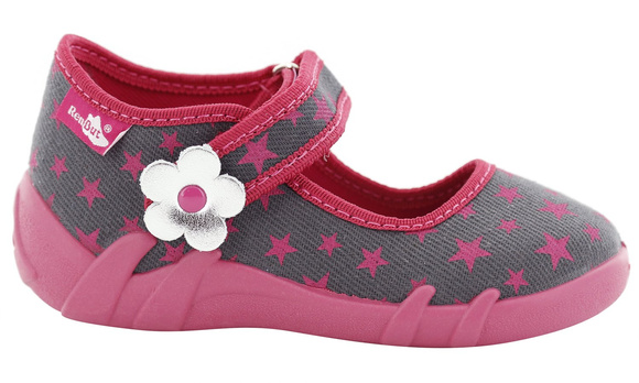 Kinder Hausschuhe Textilschuhe mit Klettverschluss