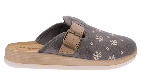 Damenpantoffeln warme Hausschuhe Schneebälle