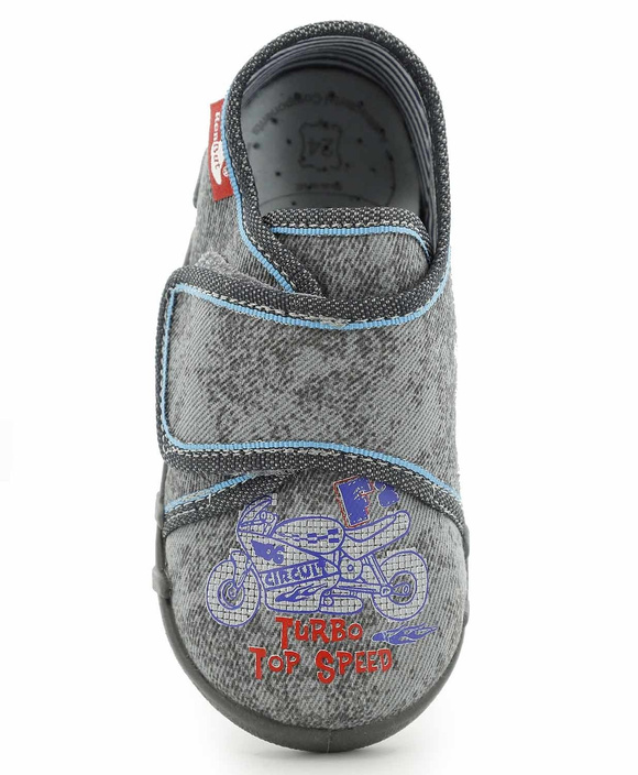 Kinder Hausschuhe Textilschuhe mit Klettverschluss