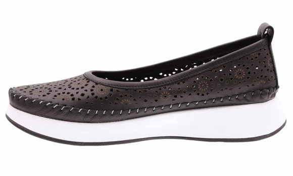 Damenschuhe durchbrochene Ballerinas