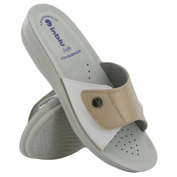 Medizinische Damen-Flip-Flops ohne Zehen, mit Klettverschluss