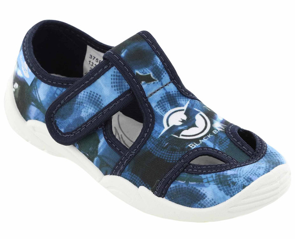 Kinder Hausschuhe Textilschuhe mit Klettverschluss