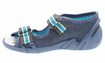 Kinder Textil Hausschuhe Sandalen mit Klettverschluss