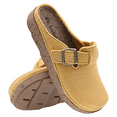 Damen Hausschuhe bequeme Hausschuhe Filz mit Schnalle