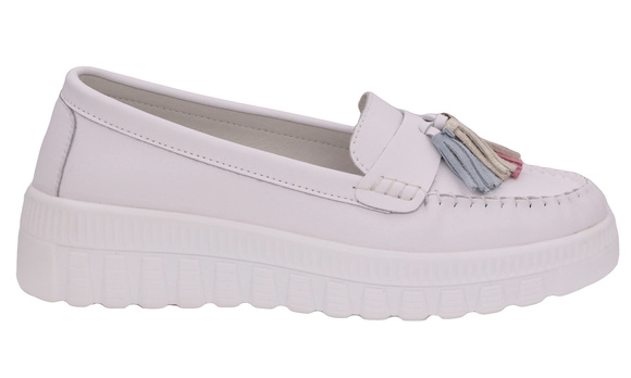 Damenschuhe Mokassins Fransen