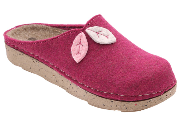 Damen Hausschuhe Filz Hausschuhe Blätter