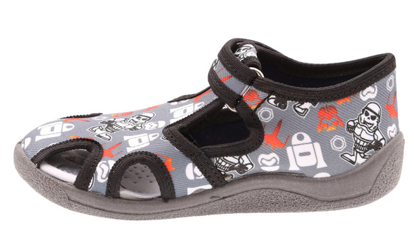 Kinder Hausschuhe Textilschuhe mit Klettverschluss