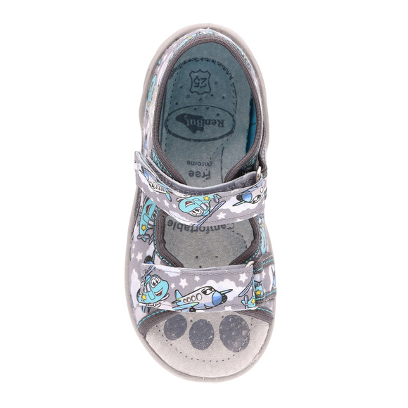 Kinder Textil Hausschuhe, Klettsandalen