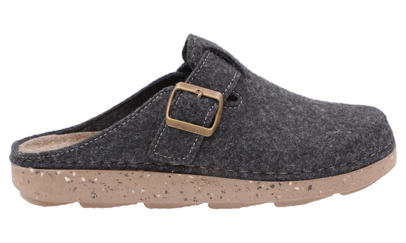 Herrenhausschuhe aus Filz mit Schnalle
