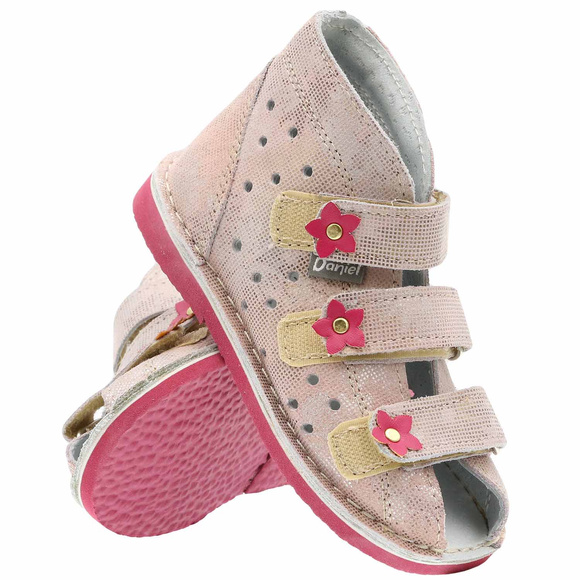 Kinder-Schutzpantoffeln mit Thomas-Absatz mit Klettverschluss