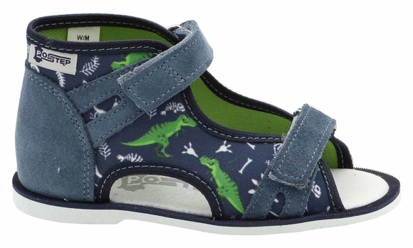 Kinderhausschuhe Dinosaurier mit Klettverschluss