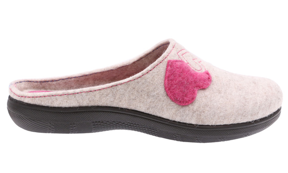 Damen Hausschuhe Hausschuhe Herzen Filz