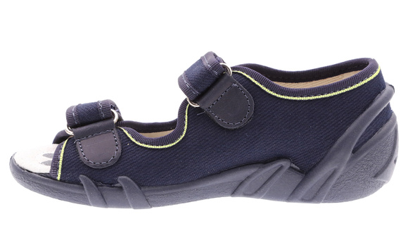 Kinder Textil Hausschuhe Sandalen mit Klettverschluss