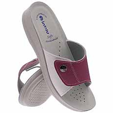 Medizinische Damen-Flip-Flops ohne Zehen, mit Klettverschluss