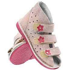 Kinder-Schutzpantoffeln mit Thomas-Absatz mit Klettverschluss