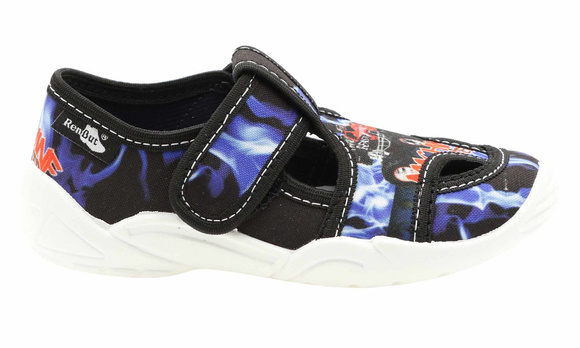 Kinder Hausschuhe Textilschuhe mit Klettverschluss