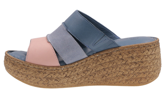 Hohe Damen-Flip-Flops mit Keilabsatz