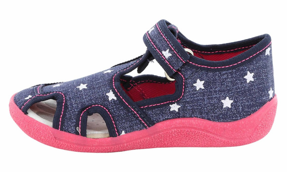 Kinder Hausschuhe Textilschuhe mit Klettverschluss