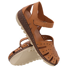 Prophylaxesandalen für Damen mit Vollklettverschluss