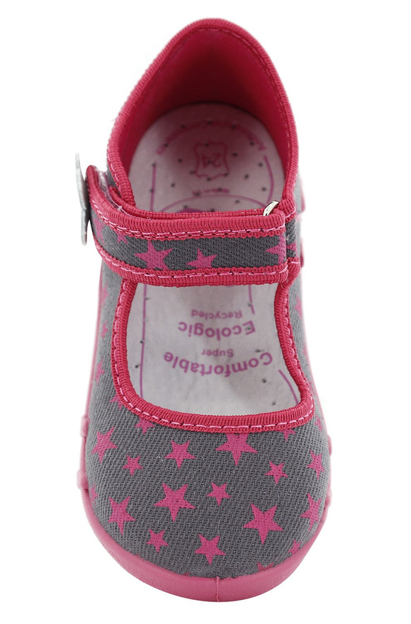 Kinder Hausschuhe Textilschuhe mit Klettverschluss