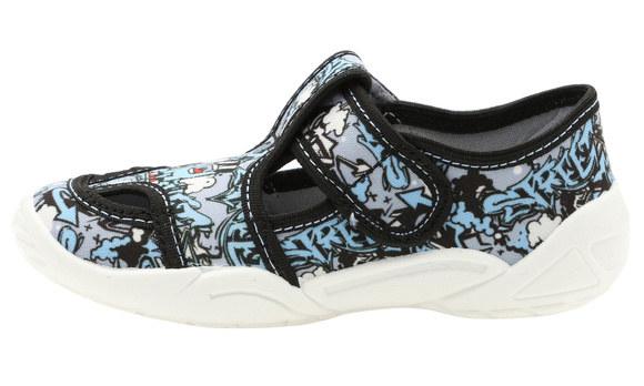 Kinder Hausschuhe Textilschuhe mit Klettverschluss