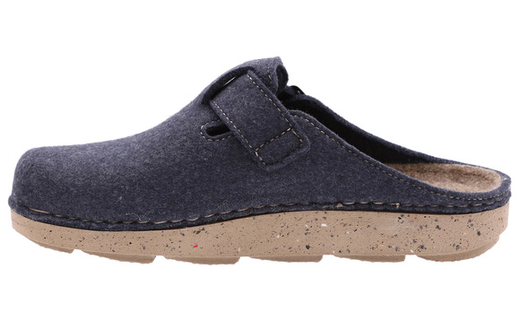 Herrenhausschuhe aus Filz mit Schnalle