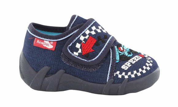 Kinder Hausschuhe Textilschuhe mit Klettverschluss