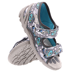 Kinder Textil Hausschuhe, Klettsandalen