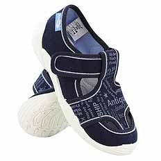 Kinder Hausschuhe Textilschuhe mit Klettverschluss