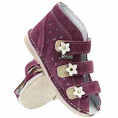 Kinder-Schutzpantoffeln mit Thomas-Absatz mit Klettverschluss