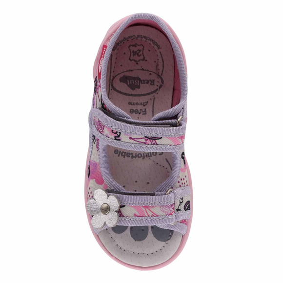 Kinder Textil Hausschuhe, Klettsandalen