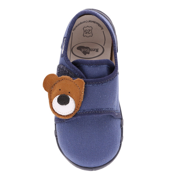 Kinder Hausschuhe Textilschuhe mit Klettverschluss