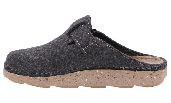 Herrenhausschuhe aus Filz mit Schnalle