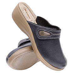 Damen Hausschuhe hoch Klett Hausschuhe