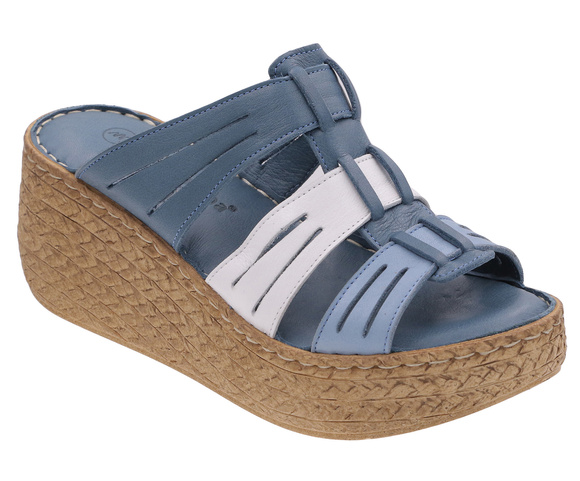 Hohe Damen-Flip-Flops mit Keilabsatz